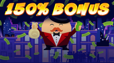 150% bonusu od pierwszego depozytu!